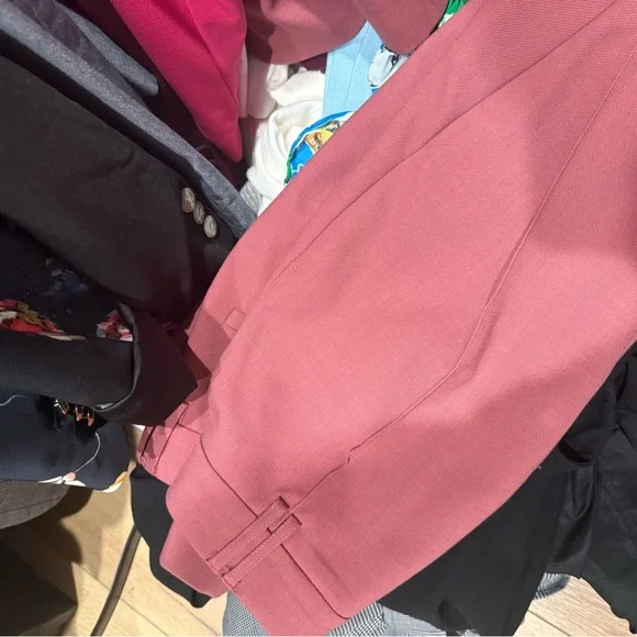 RARE M&S Pink Suit Pants ASO Kate Middleton - Picture 3 of 5